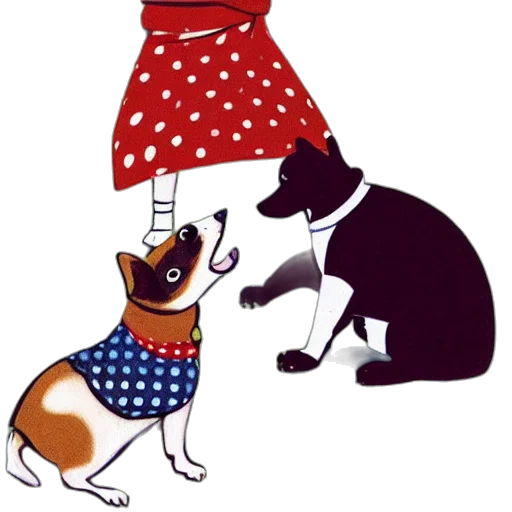 dress, concept art, cartoon, city street transparent PNG cut-out