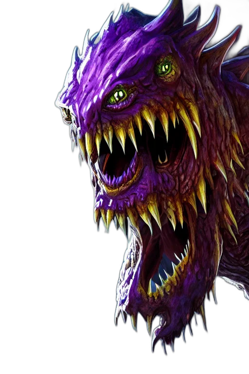 creature, dragon, animal, face transparent PNG cut-out