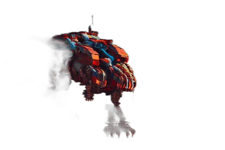 dragon, robot, weapon, creature transparent PNG cut-out