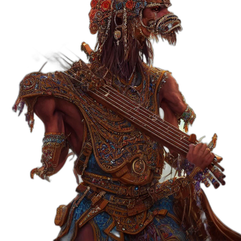 staff, mask, dragon, weapon transparent PNG cut-out