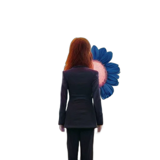 jacket, umbrella, staff, dress transparent PNG cut-out