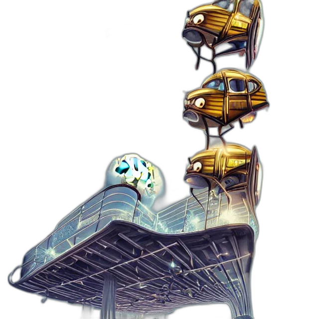 robot, weapon, car, concept art transparent PNG cut-out