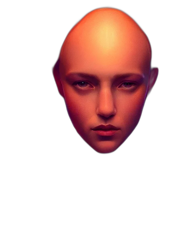 face, mask, hair, crown transparent PNG cut-out
