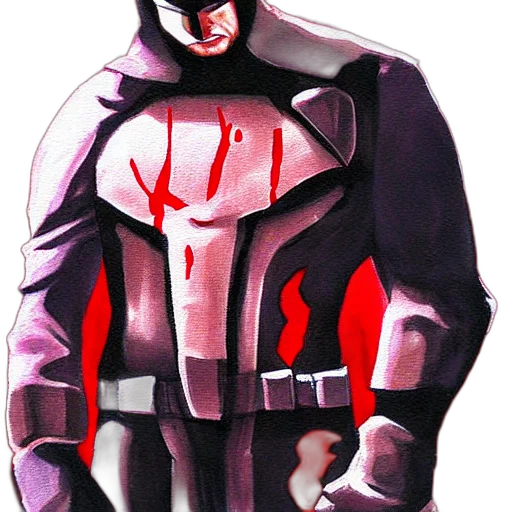 jacket, mask, creature, comic book art transparent PNG cut-out