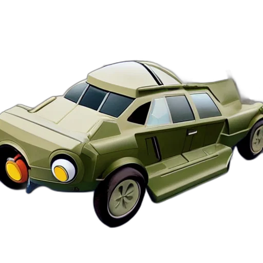 car, 3d render, concept art, photorealistic transparent PNG cut-out