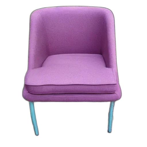 furniture, 3d render, pastel, colorful transparent PNG cut-out