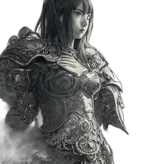 sword, dress, dragon, face transparent PNG cut-out