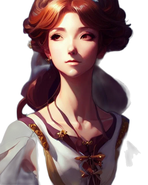 crown, face, dress, staff transparent PNG cut-out