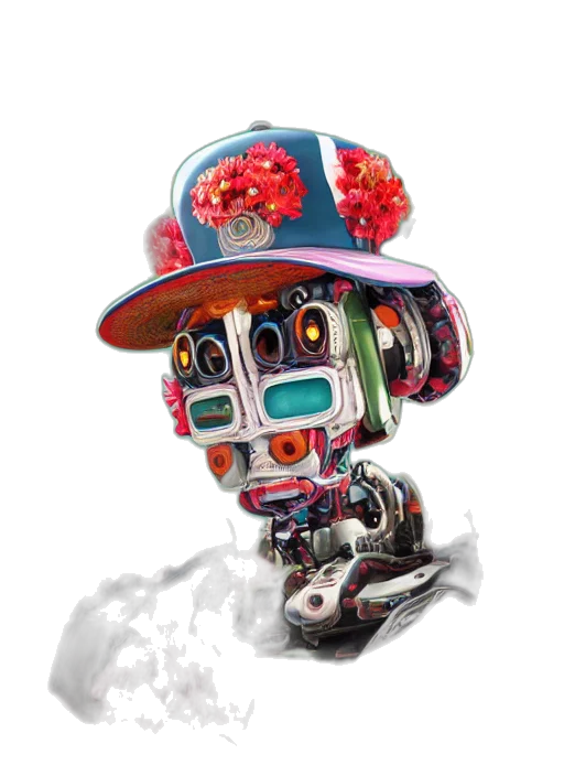 robot, face, mask, staff transparent PNG cut-out