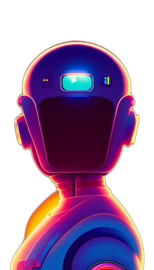 robot, mask, face, jacket transparent PNG cut-out