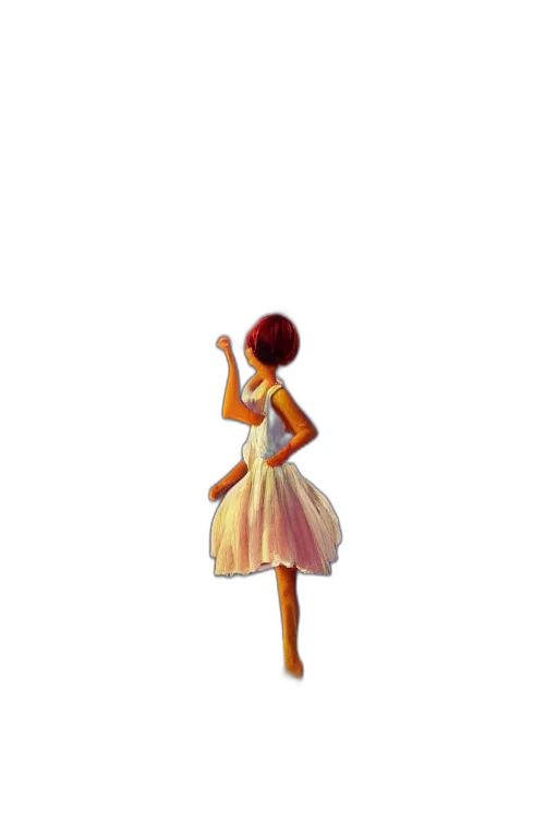 dress, staff, concept art, 3d render transparent PNG cut-out