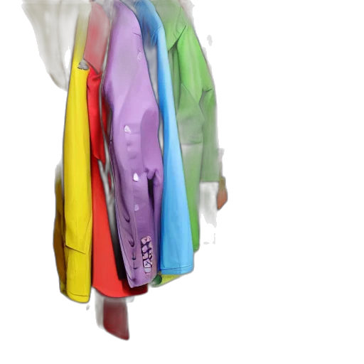 jacket, dress, umbrella, staff transparent PNG cut-out