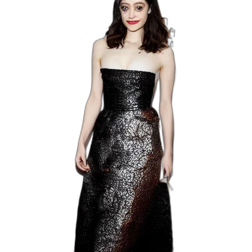 dress, outer space, dark, monochrome transparent PNG cut-out