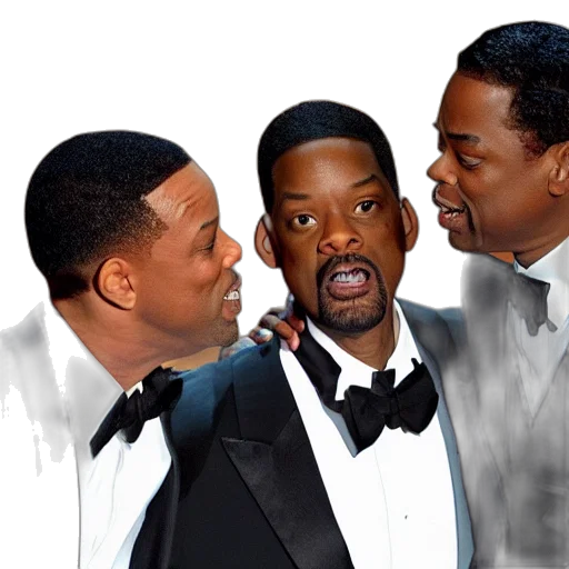 will, smith, slapping, chris transparent PNG cut-out