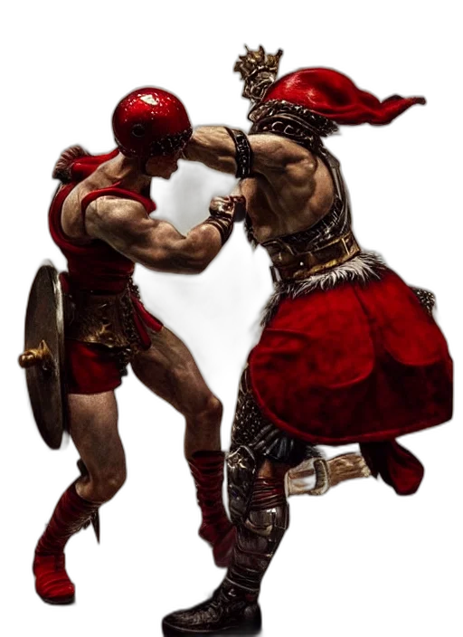 concept art, fantasy art, comic book art, fight transparent PNG cut-out