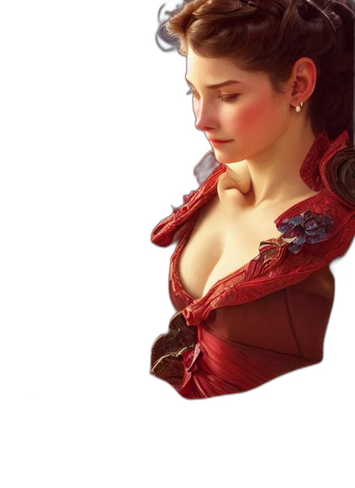 dress, jewelry, crown, face transparent PNG cut-out