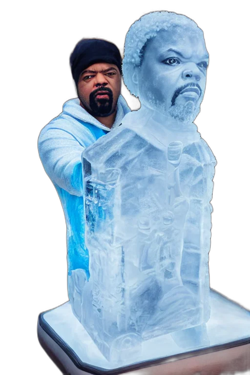 bottle, jacket, face, creature transparent PNG cut-out
