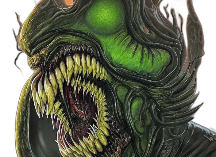 creature, mask, face, comic book art transparent PNG cut-out