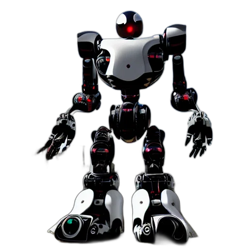 robot, weapon, 3d render, concept art transparent PNG cut-out