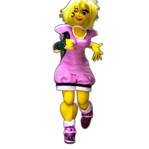 dress, staff, weapon, 3d render transparent PNG cut-out