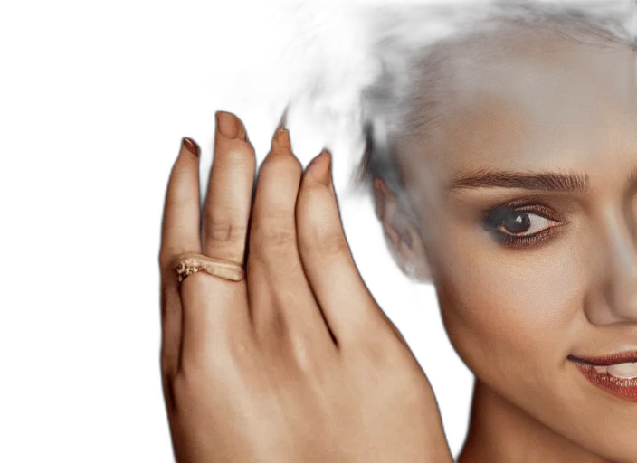 jewelry, crown, face, hair transparent PNG cut-out