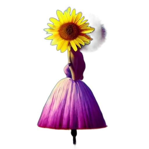 dress, flower, umbrella, crown transparent PNG cut-out