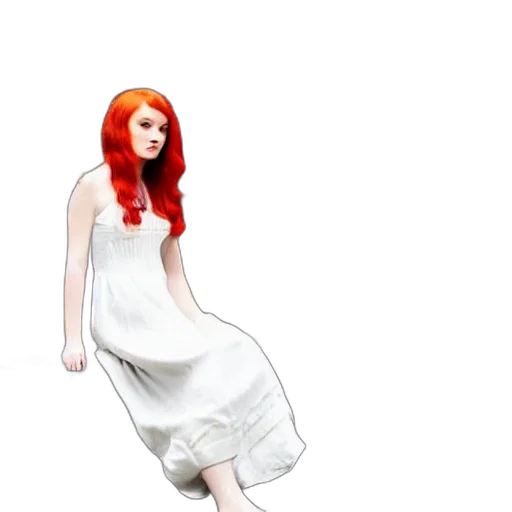 dress, creature, hair, 3d render transparent PNG cut-out