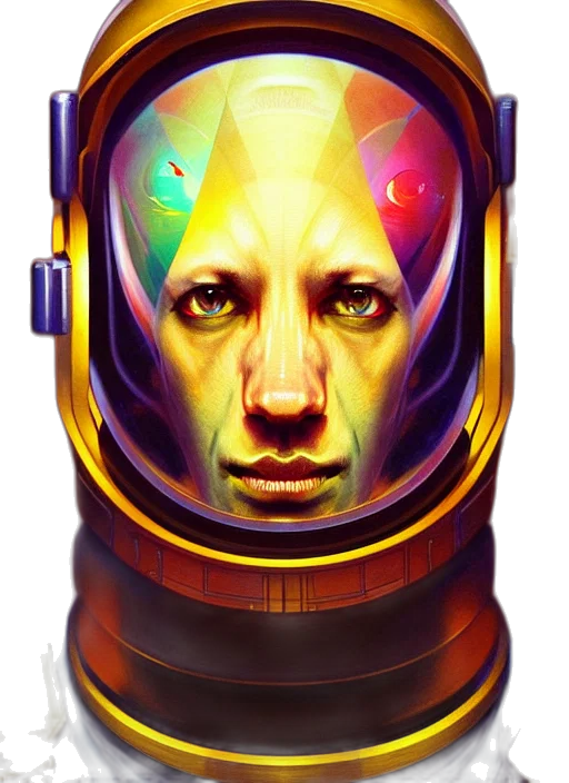 robot, face, mask, cyberpunk transparent PNG cut-out