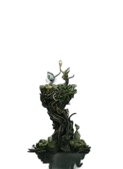 crown, tree, dragon, creature transparent PNG cut-out