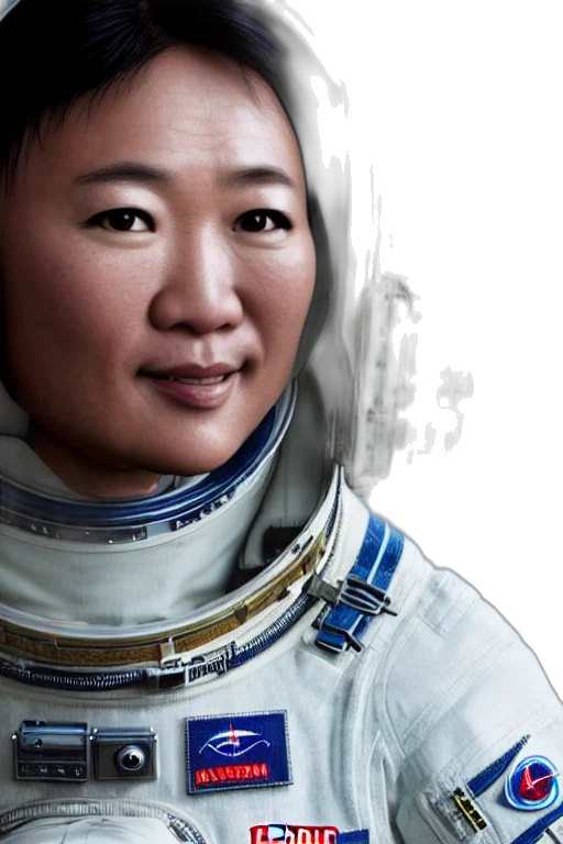 face, photorealistic, concept art, outer space transparent PNG cut-out