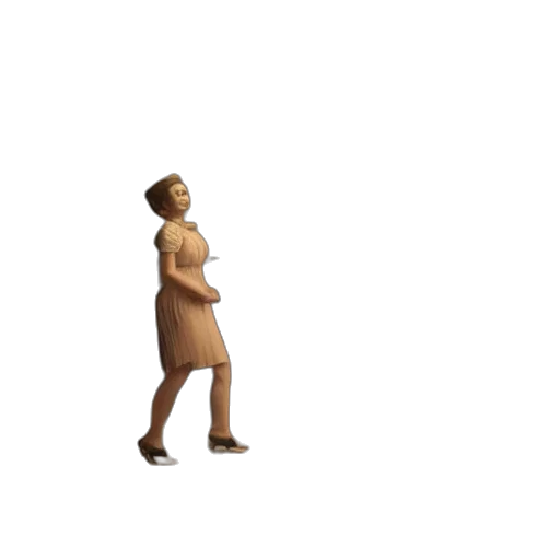 dress, staff, creature, robot transparent PNG cut-out