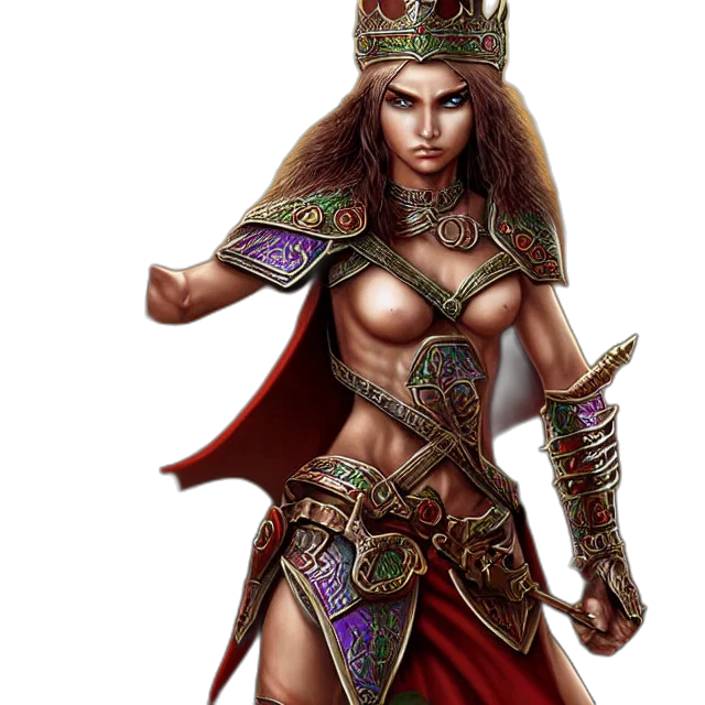 crown, jewelry, sword, fantasy art transparent PNG cut-out
