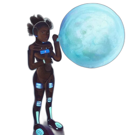 robot, staff, concept art, fantasy art transparent PNG cut-out