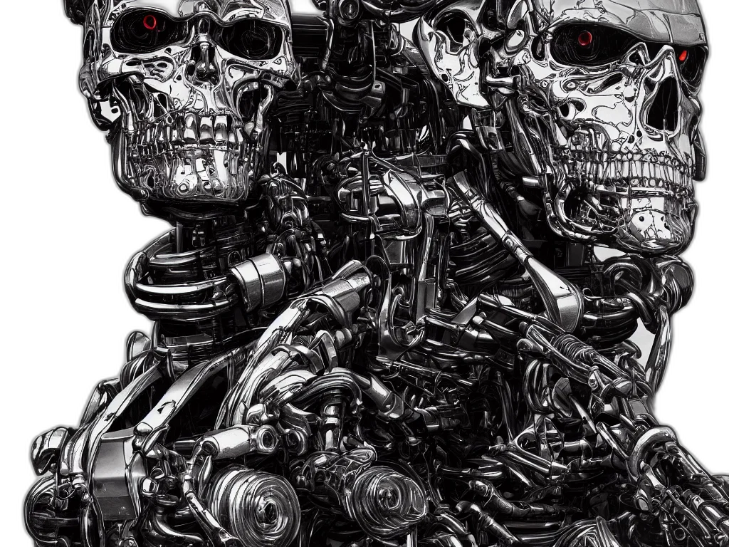 robot, cyberpunk, comic book art, concept art transparent PNG cut-out