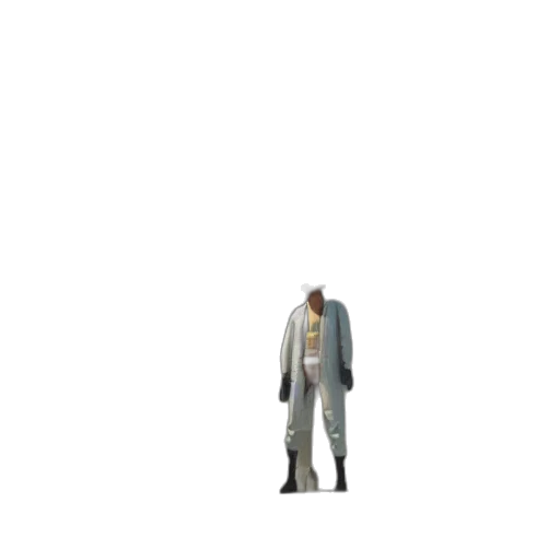 jacket, staff, robot, weapon transparent PNG cut-out