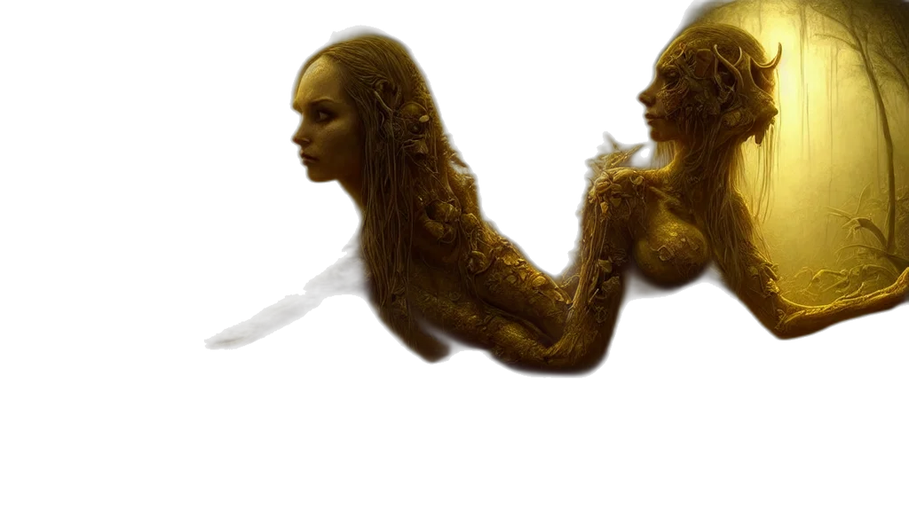 hair, creature, jewelry, sword transparent PNG cut-out
