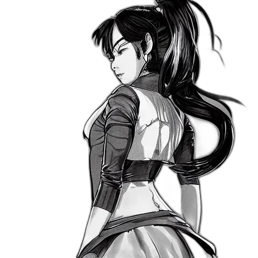 dress, concept art, fantasy art, pencil sketch transparent PNG cut-out