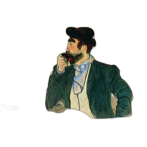 hat, staff, jacket, concept art transparent PNG cut-out