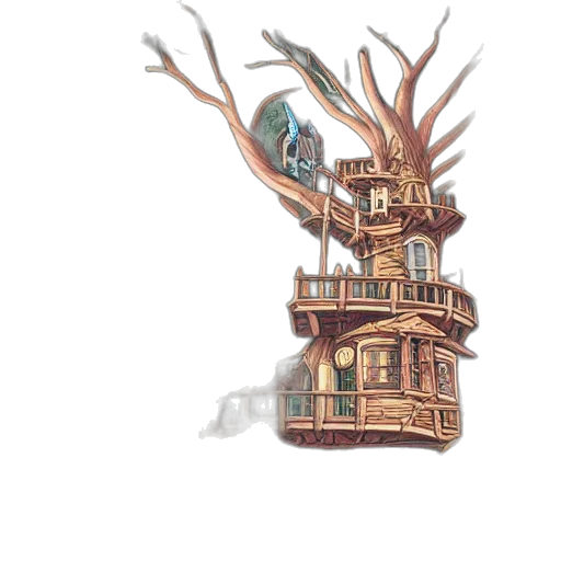 furniture, crown, tree, staff transparent PNG cut-out