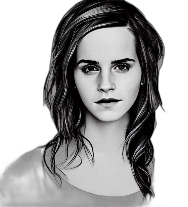 face, photorealistic, cartoon, pencil sketch transparent PNG cut-out