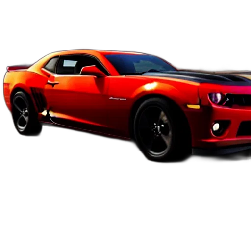 car, weapon, 3d render, photorealistic transparent PNG cut-out