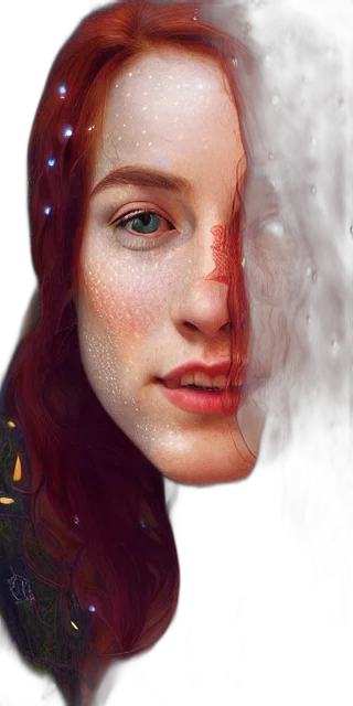 face, mask, robot, photorealistic transparent PNG cut-out