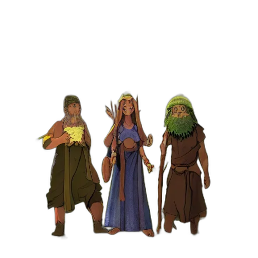 concept art, fantasy art, 3d render, pixel art transparent PNG cut-out