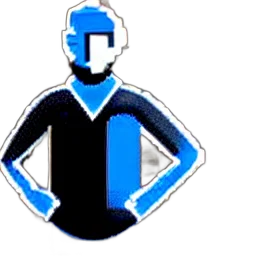 staff, jacket, robot, face transparent PNG cut-out