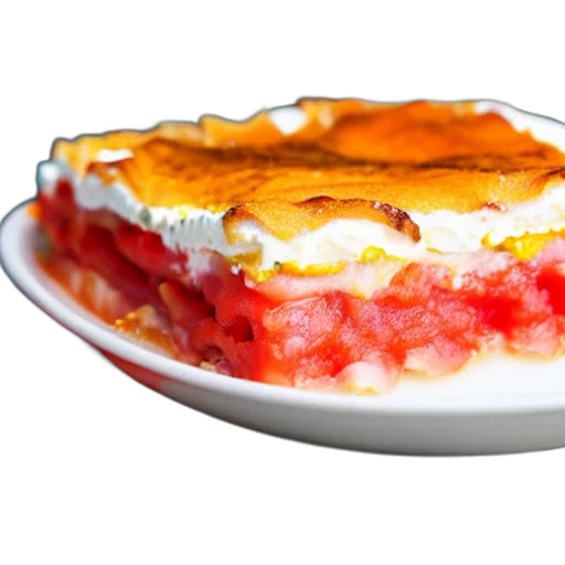 food, crown, photorealistic, 3d render transparent PNG cut-out