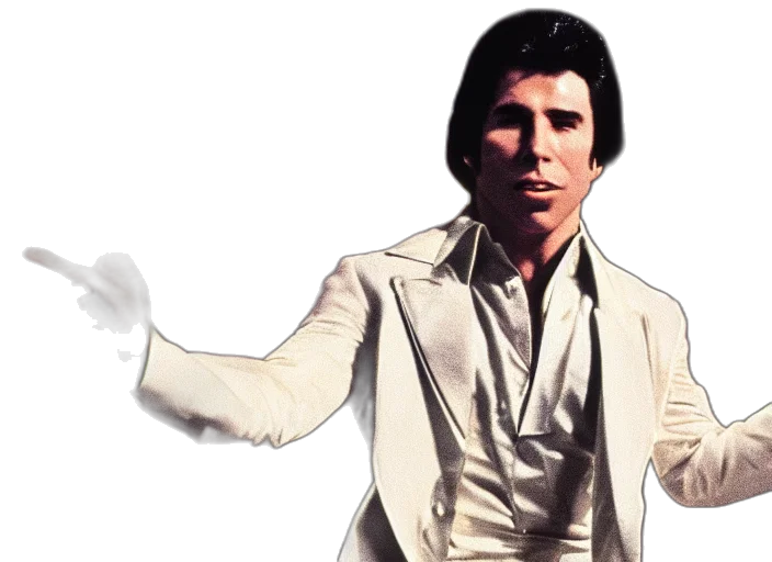 jacket, photorealistic, john, travolta transparent PNG cut-out