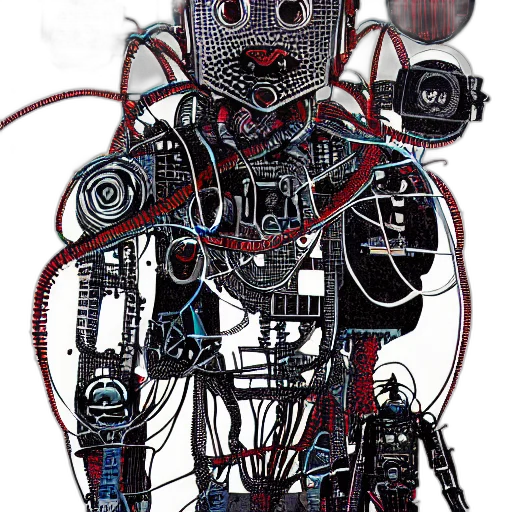 robot, mask, face, staff transparent PNG cut-out