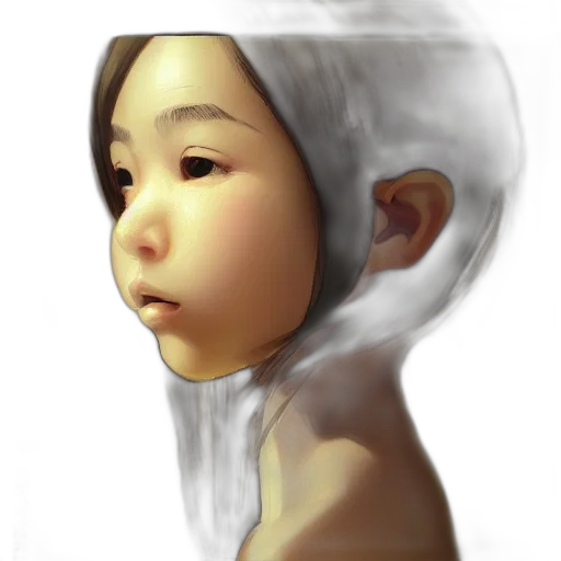 face, mask, robot, creature transparent PNG cut-out