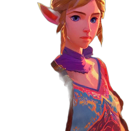 dress, face, staff, crown transparent PNG cut-out