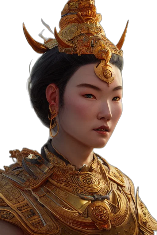 crown, face, staff, dragon transparent PNG cut-out